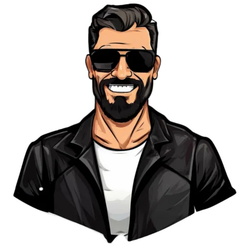 😎 Стикер «Брутал» для Telegram