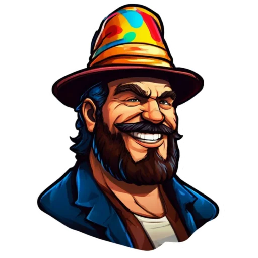 🥳 Стикер «Брутал» для Telegram