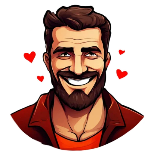 🥰 Стикер «Брутал» для Telegram