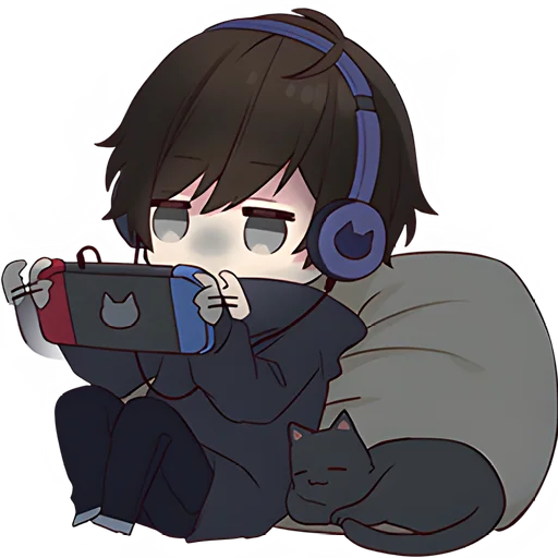 🎮 Стикер «Менхера кун 10» для Telegram