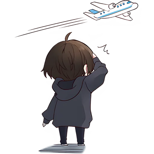 ✈ Стикер «Менхера кун 10» для Telegram