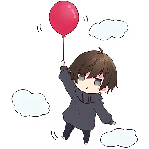 ☂ Стикер «Менхера кун 10» для Telegram