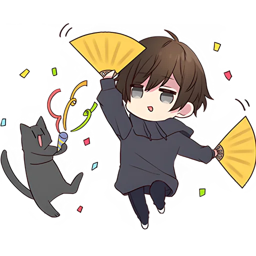 🥳 Стикер «Менхера кун 10» для Telegram