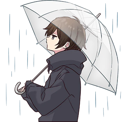 ☔ Стикер «Менхера кун 15» для Telegram