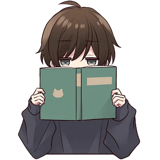 📚 Стикер «Менхера кун 15» для Telegram
