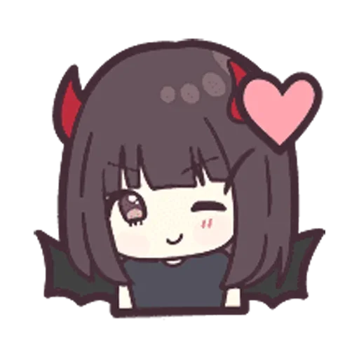😉 Стикер «Menhera chibi» для Telegram