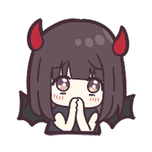 Стикерпак Menhera chibi для Telegram
