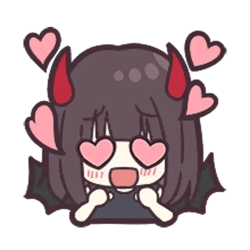😍 Стикер «Menhera chibi» для Telegram