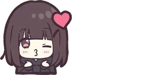 😘 Стикер «Menhera chibi» для Telegram