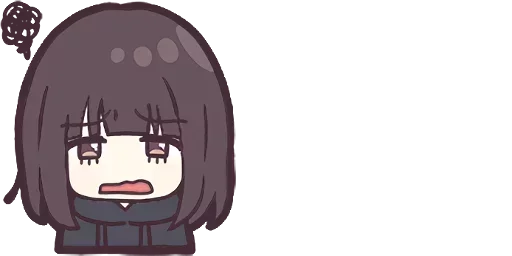 😨 Стикер «Menhera chibi» для Telegram