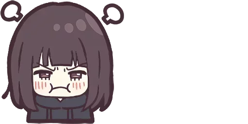 😤 Стикер «Menhera chibi» для Telegram