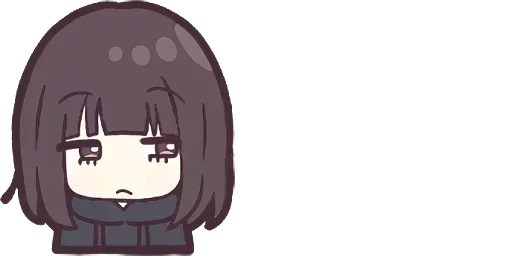 😒 Стикер «Menhera chibi» для Telegram
