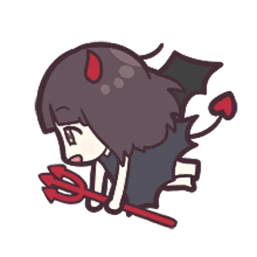 😃 Стикер «Menhera chibi» для Telegram