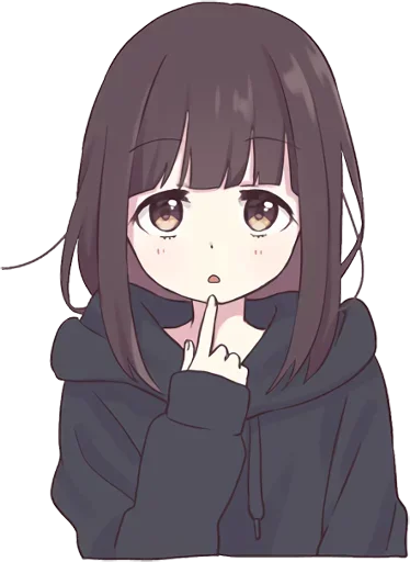 😯 Стикер «Menhera-chan» для Telegram
