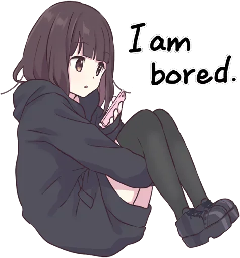 😔 Стикер «Menhera-chan» для Telegram