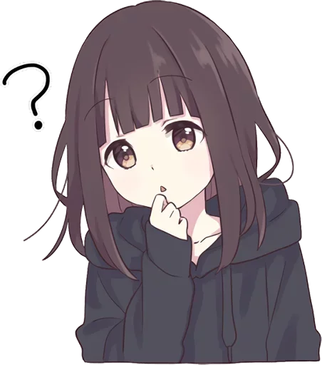 🤔 Стикер «Menhera-chan» для Telegram