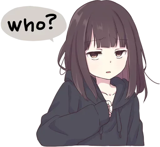 😒 Стикер «Menhera-chan» для Telegram