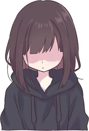 😶 Стикер «Menhera-chan» для Telegram
