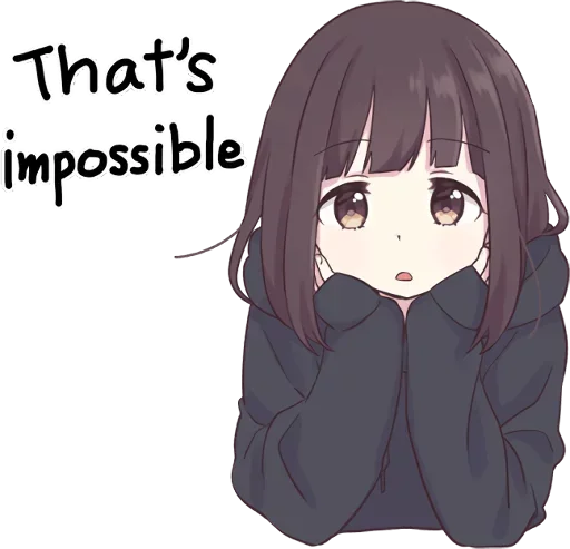🙁 Стикер «Menhera-chan» для Telegram