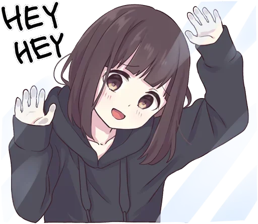 😀 Стикер «Menhera-chan» для Telegram