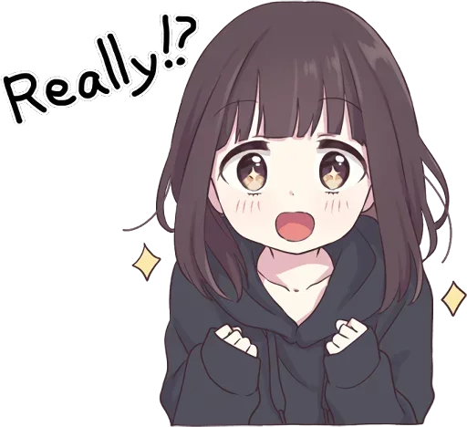 🤩 Стикер «Menhera-chan» для Telegram