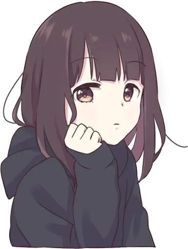 😕 Стикер «Menhera-chan» для Telegram