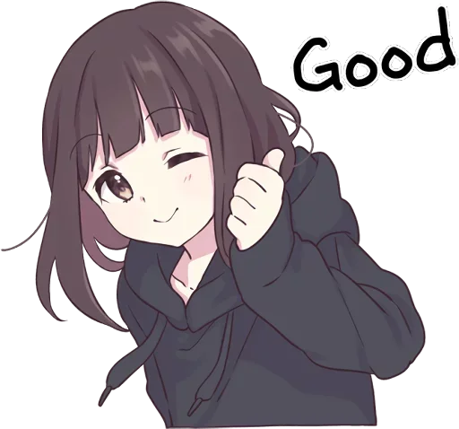 👍 Стикер «Menhera-chan» для Telegram