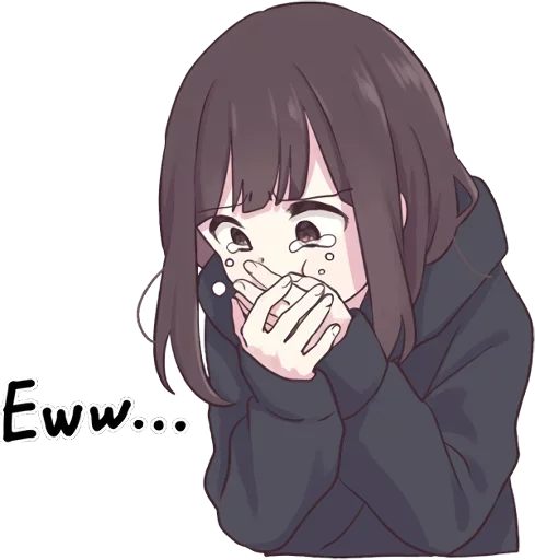 🤢 Стикер «Menhera-chan» для Telegram