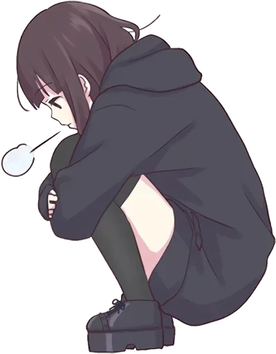 😤 Стикер «Menhera-chan» для Telegram