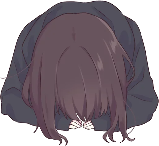 😔 Стикер «Menhera-chan» для Telegram