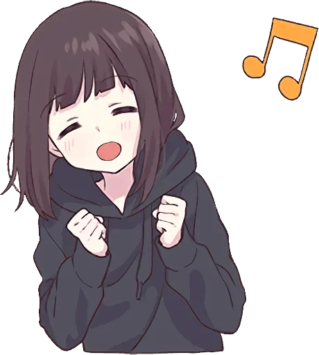 🎵 Стикер «Menhera-chan» для Telegram