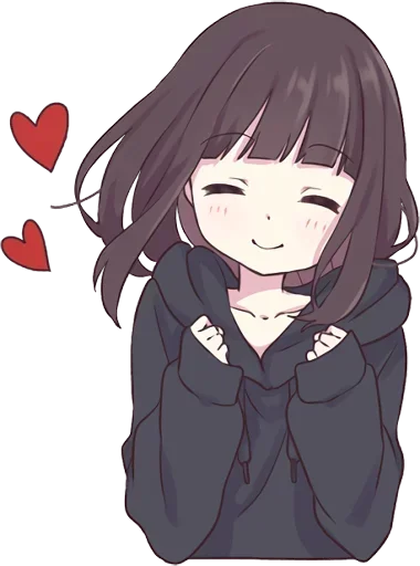 ☺️ Стикер «Menhera-chan» для Telegram