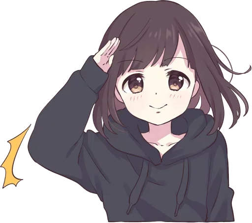 😇 Стикер «Menhera-chan» для Telegram
