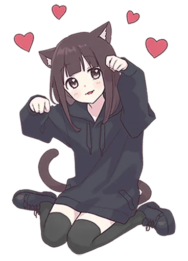 🥰 Стикер «menhera chan big» для Telegram