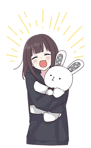 ☺️ Стикер «menhera chan big» для Telegram