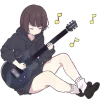 🎸 Эмодзи «Менхера тян» для Telegram