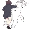 👊 Эмодзи «Менхера тян» для Telegram