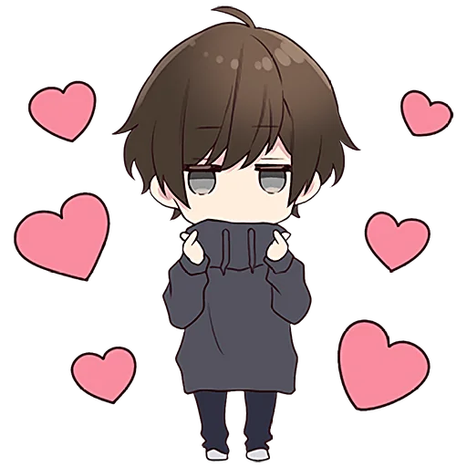 💕 Стикер «Менхера кун 11» для Telegram