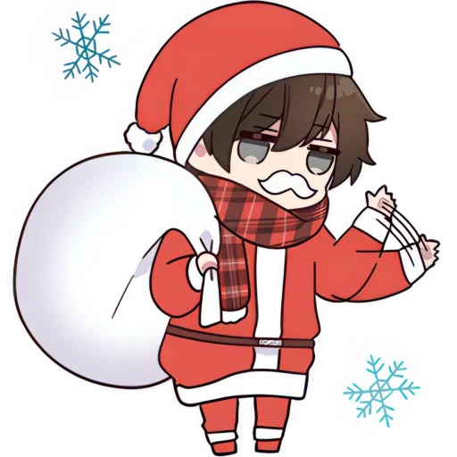 🧑‍🎄 Стикер «Менхера кун» для Telegram