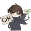 👌 Эмодзи «Менхера кун» для Telegram