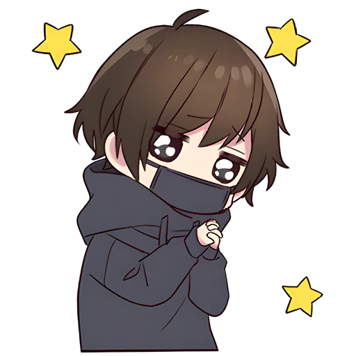 🥺 Стикер «Менхера-кун 8» для Telegram