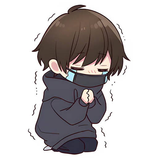 😭 Стикер «Менхера-кун 8» для Telegram