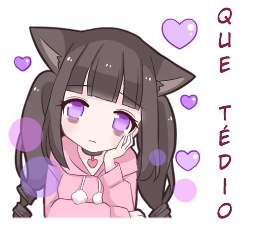 😩 Стикер «Menhera cat» для Telegram