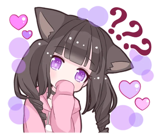 ❓ Стикер «Menhera cat» для Telegram