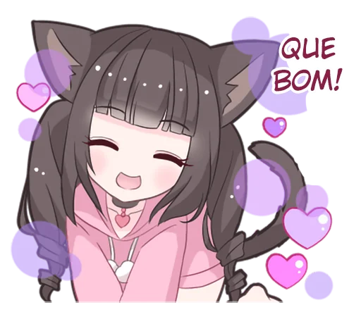 😊 Стикер «Menhera cat» для Telegram