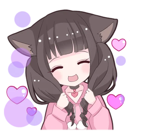 ☺️ Стикер «Menhera cat» для Telegram