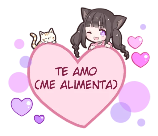 🤗 Стикер «Menhera cat» для Telegram