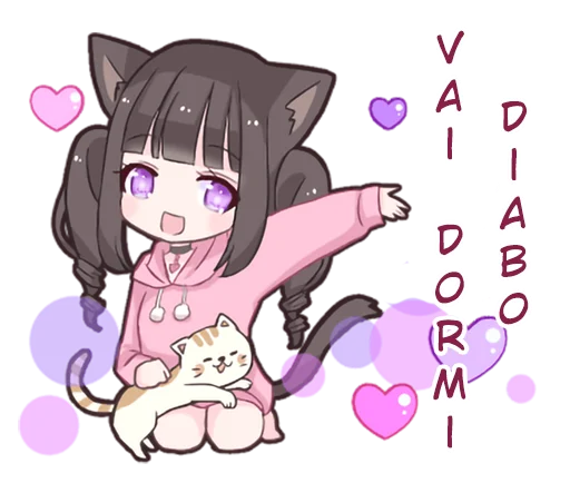 😃 Стикер «Menhera cat» для Telegram