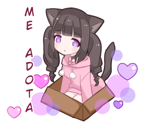 🤕 Стикер «Menhera cat» для Telegram