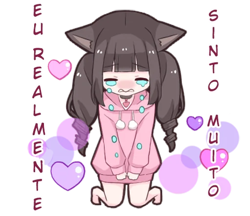 🥺 Стикер «Menhera cat» для Telegram